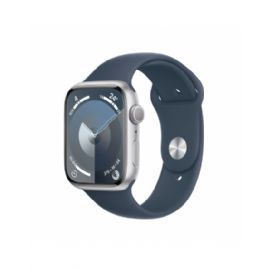 Apple Watch Series 9 GPS 45mmcassa in Alluminio Argento -  Blu tempesta Sport Band - S/M - MR9D3QL/A