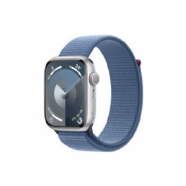 Apple Watch Series 9 GPS 45mm cassa in Alluminio Argento -  Blu inverno Sport Loop - MR9F3QL/A