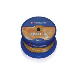 VERBATIM DVD-R AZO 4.7GB 16X MATT SILVER SURFACE PACK DA 50 - 43548